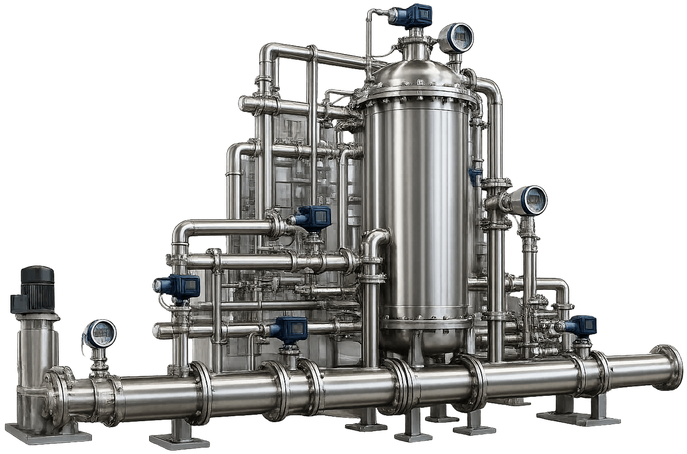 Image of a section of a water treatment plant.